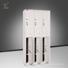 Gym storage furniture knock down metal 6 door locker for changing room